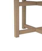 Marta Adjustable Dining Table with Rubber Wood Frame