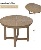 Marta Adjustable Dining Table with Rubber Wood Frame