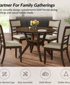 Diana Traditional Dining Table with Solid Wood Frame