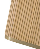 Sonia Modern Extendable Dining Table with Hidden Leaf & Grille Metal Base