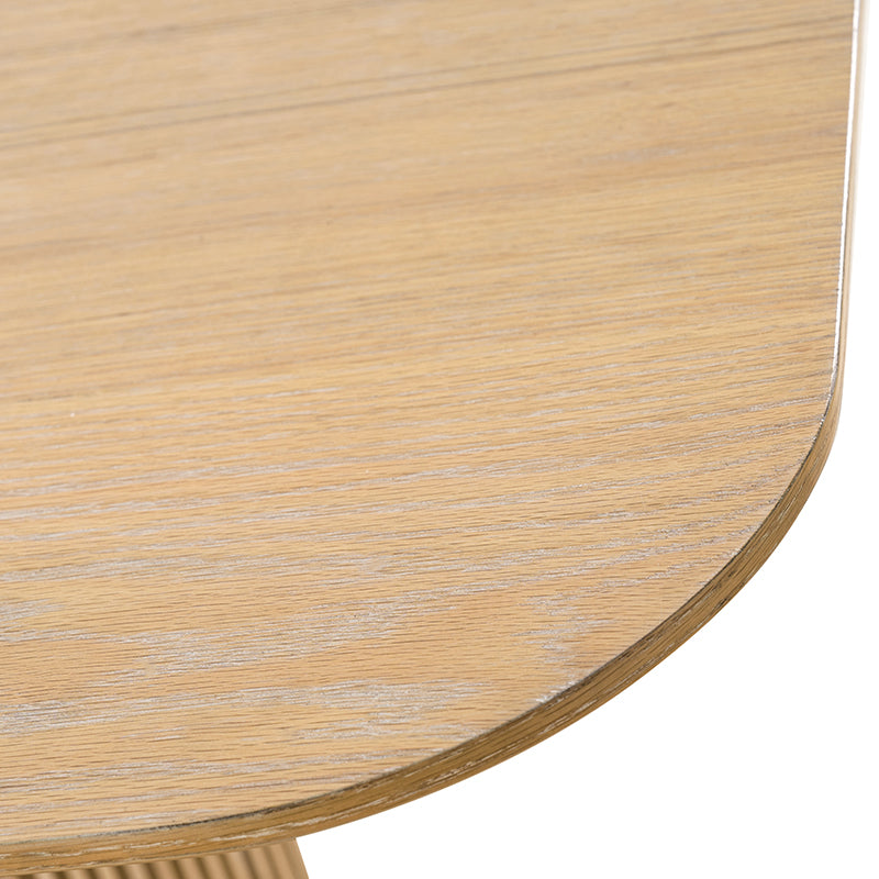 Sonia Modern Extendable Dining Table with Hidden Leaf & Grille Metal Base