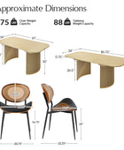 American Modern Fluted Space Saving Table and Chairs & Storage Cabinet Sets (Optional Types)