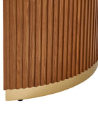 American Modern Fluted Space Saving Table and Chairs & Storage Cabinet Sets (Optional Types)