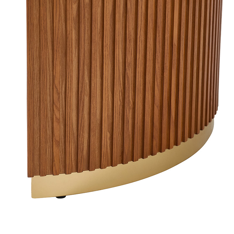 American Modern Fluted Space Saving Table and Chairs & Storage Cabinet Sets (Optional Types)