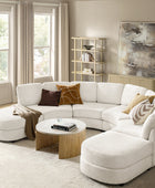 Aeris Modern Curved Sectional Couch Living Room Collection