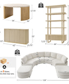 Aeris Modern Curved Sectional Couch Living Room Collection