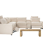 Modern Modular Power Reclining & Standing Coffee Table Living Room Set