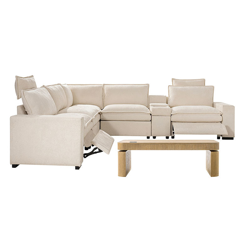 Modern Modular Power Reclining & Standing Coffee Table Living Room Set