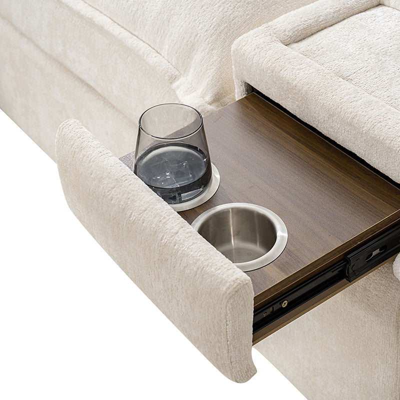 Modern Modular Power Reclining & Standing Coffee Table Living Room Set