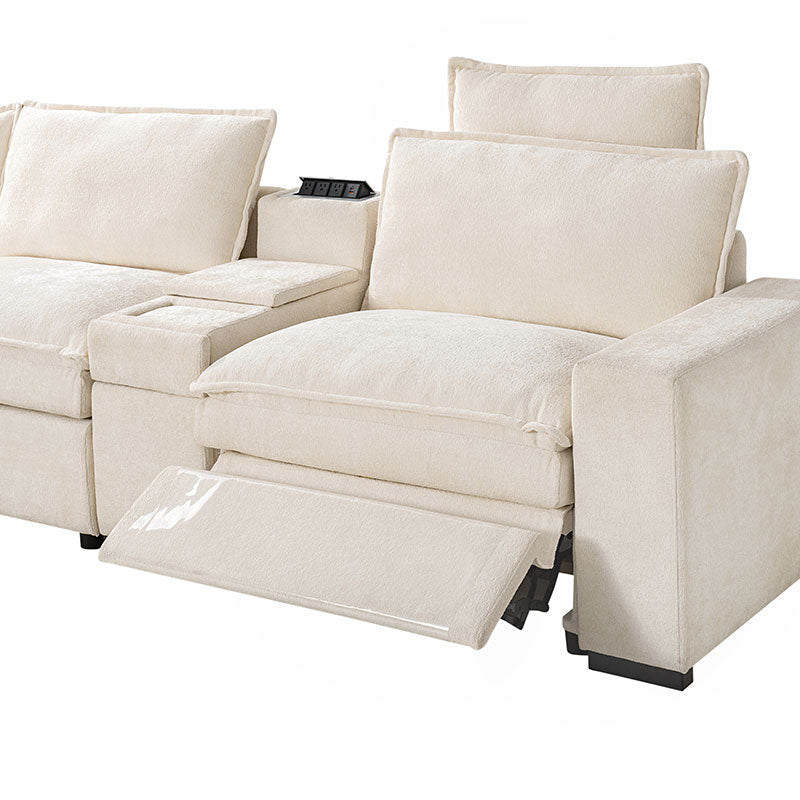 Modern Modular Power Reclining & Standing Coffee Table Living Room Set