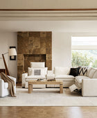 Modern Modular Power Reclining & Standing Coffee Table Living Room Set