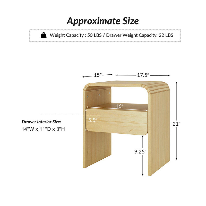 Gonzalo Modern Minimalist Design Nightstand