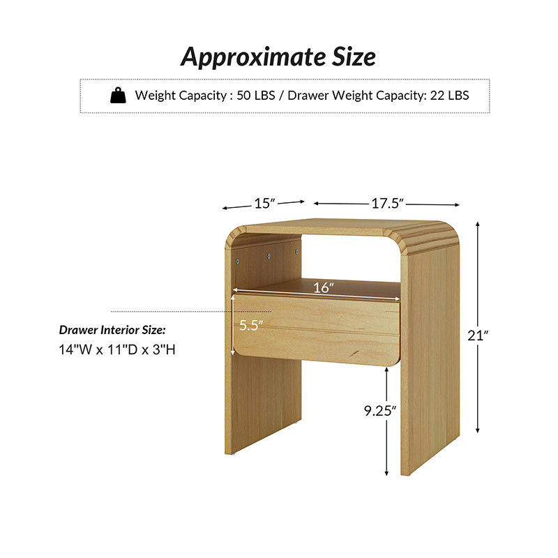 Gonzalo Modern Minimalist Design Nightstand