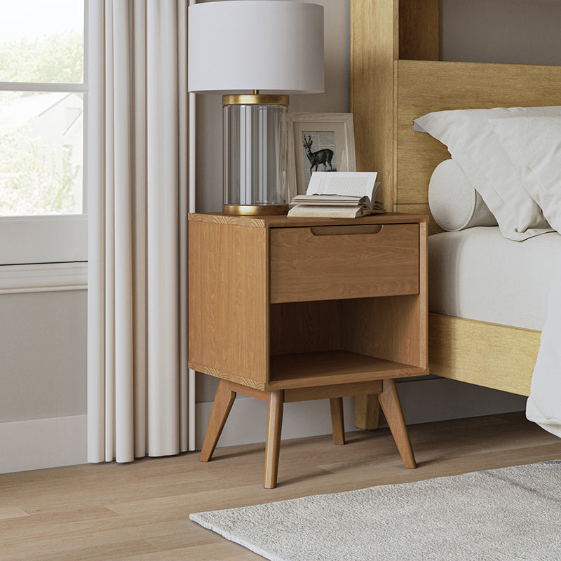 Gustavo Mid-century Modern Style Retro Nightstand