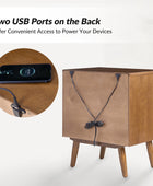 Hector Nightstand with Two USB Ports on the Back(Optional Types)