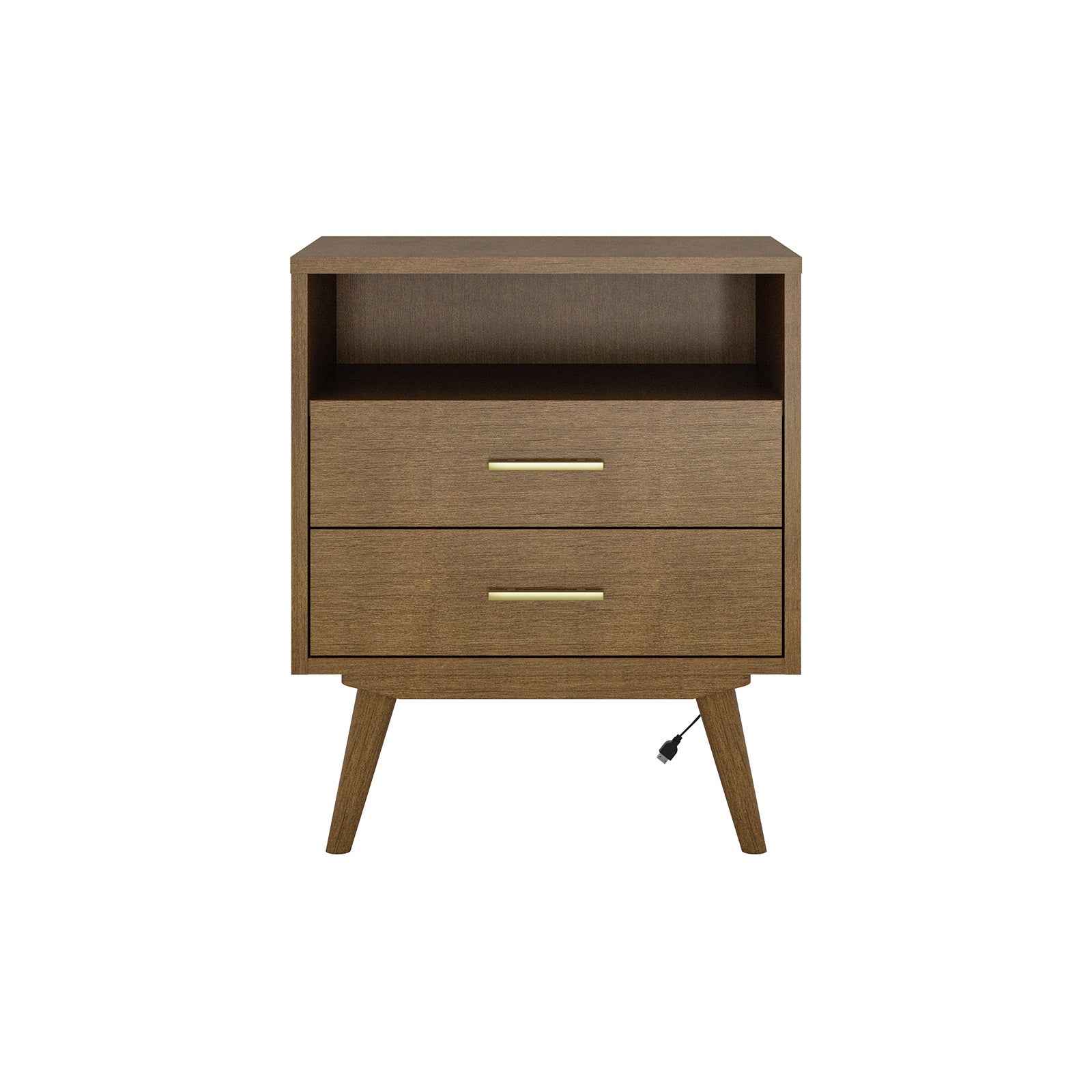 Hector Nightstand with Two USB Ports on the Back