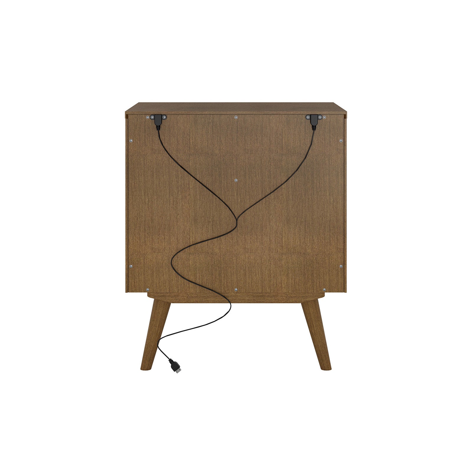 Hector Nightstand with Two USB Ports on the Back