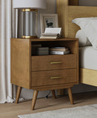 Hector Nightstand with Two USB Ports on the Back