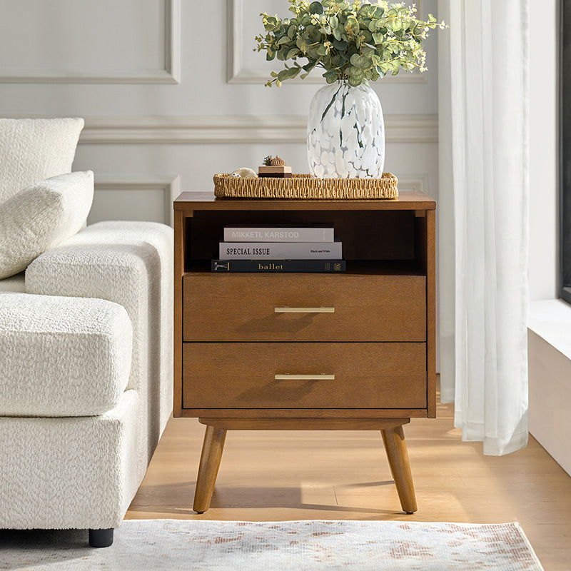 Hector Nightstand with Two USB Ports on the Back