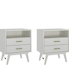 Hector Nightstand with Two USB Ports on the Back(Optional Types)