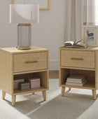 Ivan Nightstand with Built-In Outlets (Set of 2)