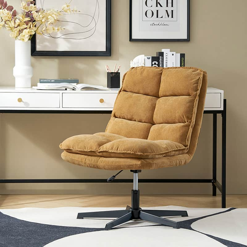 Simon Armless Office Chair with Thick cushion