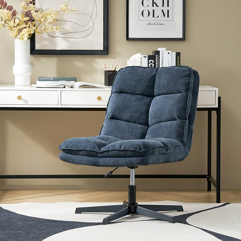 Simon Armless Office Chair with Thick cushion