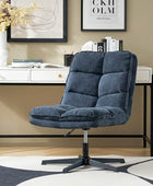 Simon Armless Office Chair with Thick cushion