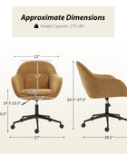 Margarita Modern Cozy Adjustable Height Office Chair