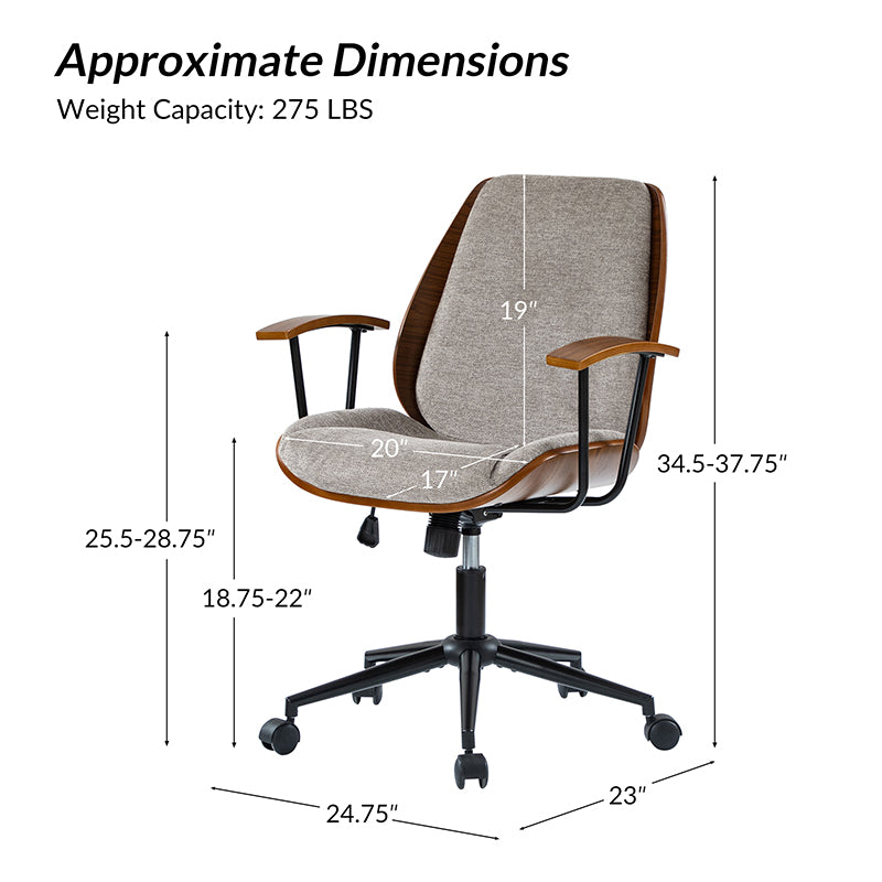 Alina Versatile Adjustable Height Office Chair