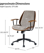 Alina Versatile Adjustable Height Office Chair