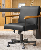 Aurora Solid Wood Armrests Office Chair