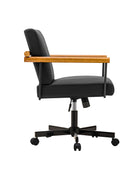 Aurora Solid Wood Armrests Office Chair