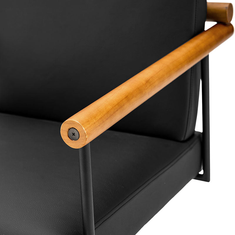 Aurora Solid Wood Armrests Office Chair