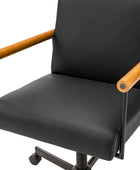 Aurora Solid Wood Armrests Office Chair