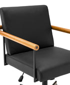 Aurora Solid Wood Armrests Office Chair