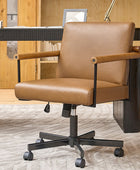 Aurora Solid Wood Armrests Office Chair