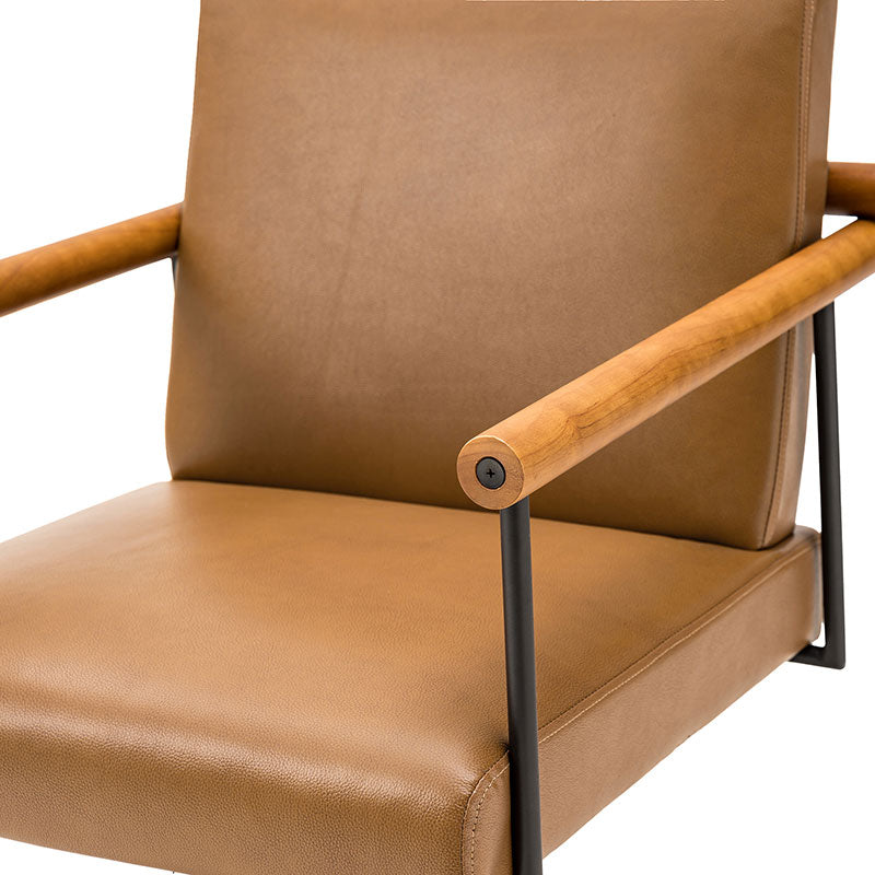 Aurora Solid Wood Armrests Office Chair