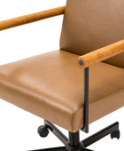 Aurora Solid Wood Armrests Office Chair