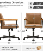 Aurora Solid Wood Armrests Office Chair