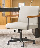 Aurora Solid Wood Armrests Office Chair