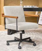 Aurora Solid Wood Armrests Office Chair