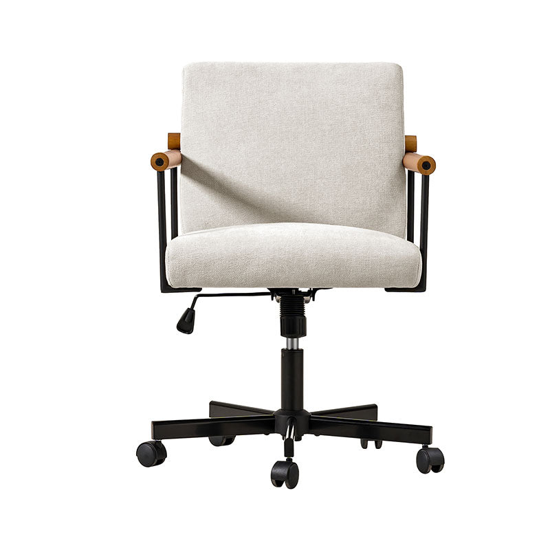 Aurora Solid Wood Armrests Office Chair