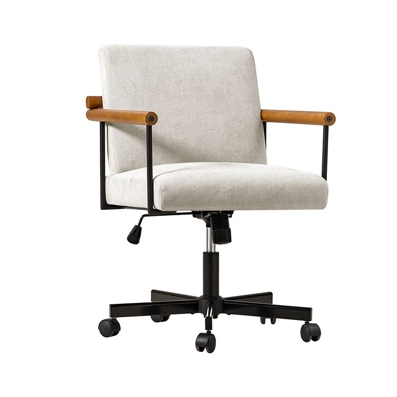 Aurora Solid Wood Armrests Office Chair