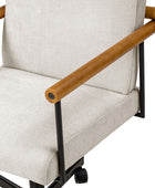 Aurora Solid Wood Armrests Office Chair