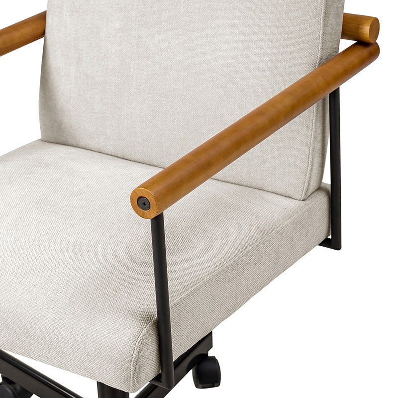 Aurora Solid Wood Armrests Office Chair