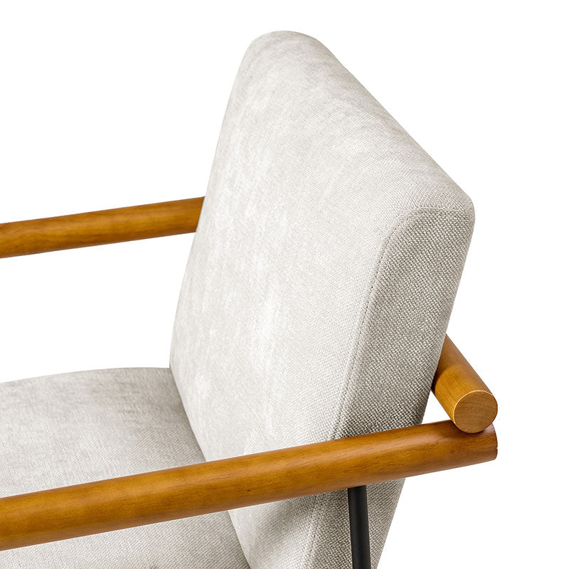 Aurora Solid Wood Armrests Office Chair