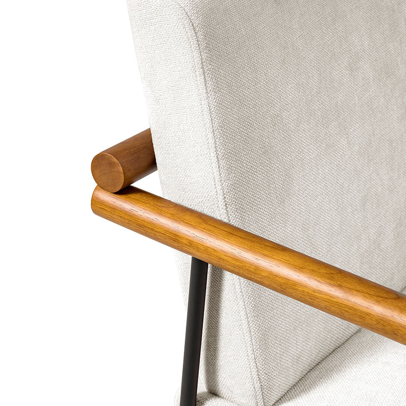 Aurora Solid Wood Armrests Office Chair