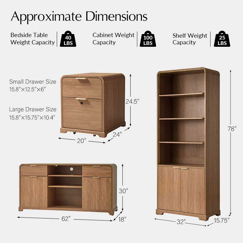 Baggio 5-Piece  Modern Adjustable Office Sets
