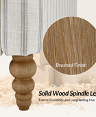 4-Piece Striped Farmhouse Living Room Set (Sofa, Loveseat, Recliner & Lift-Top Coffee Table